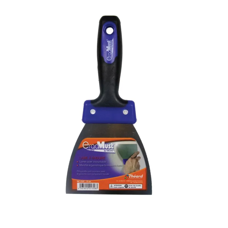 Soldes Lame à enduire ERGOMUST inox 12cmTHEARD