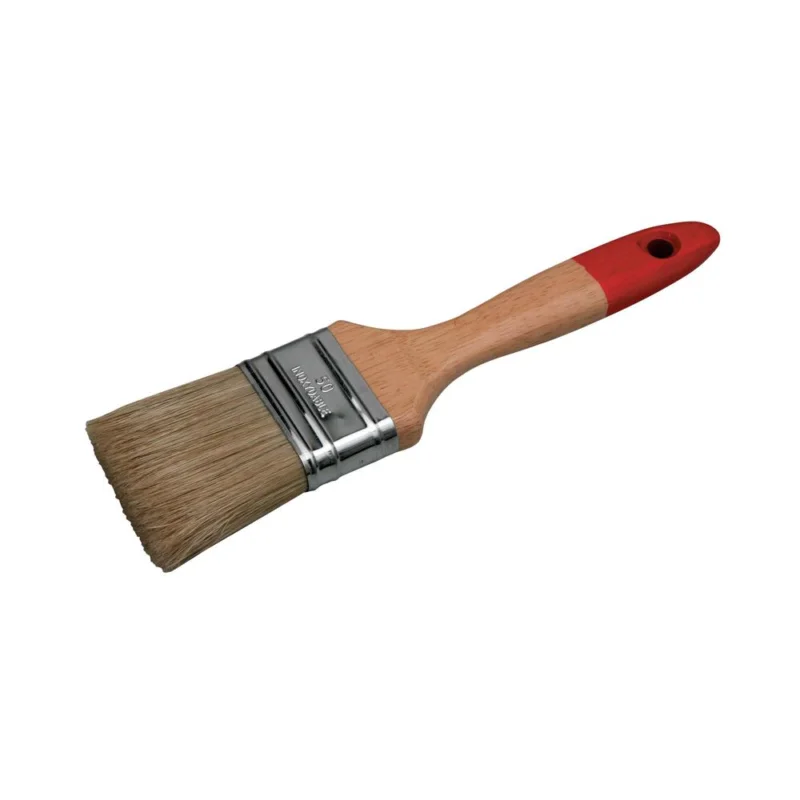 Affaire À Saisir Brosse plate glycéro glycero manche bois verni 50mmNESPOLI