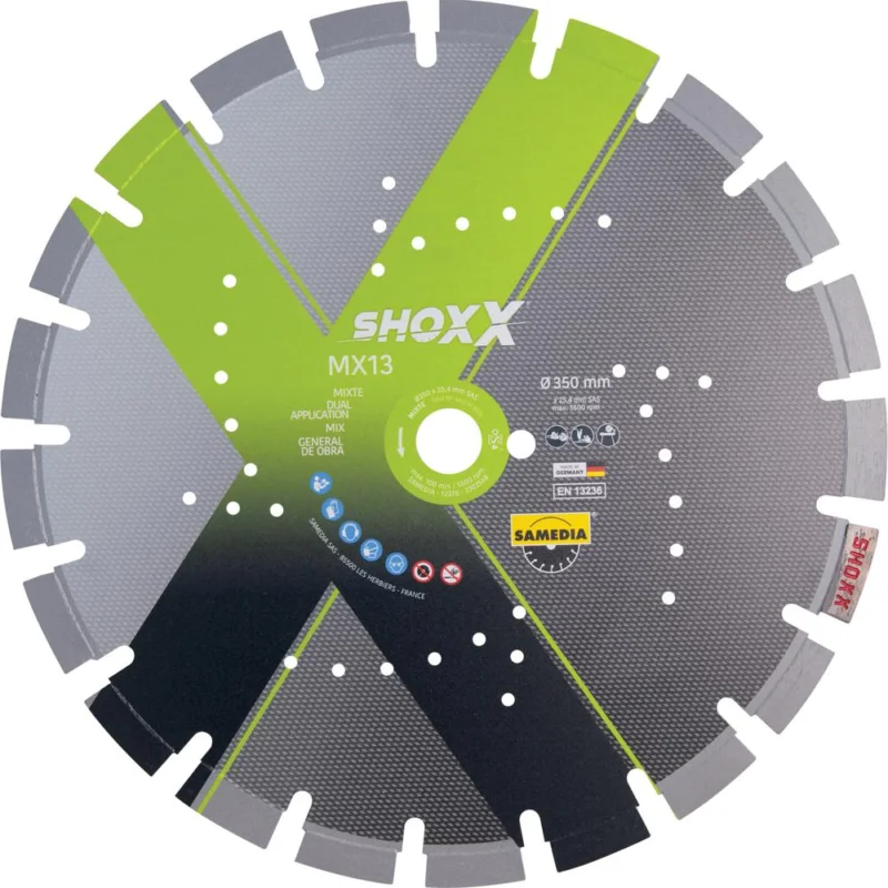 Haute Qualité Disque diamant Ø350mm SHOXX MX13SAMEDIA