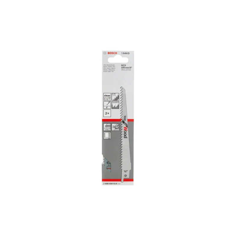 Solde Lame de scie sabre S644D HCS 150mmBOSCH