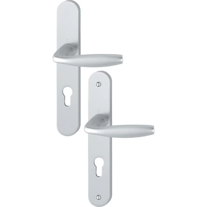 Poignée de porte NEW YORK 1810/300M aspect argent clé IHOPPE Authentique