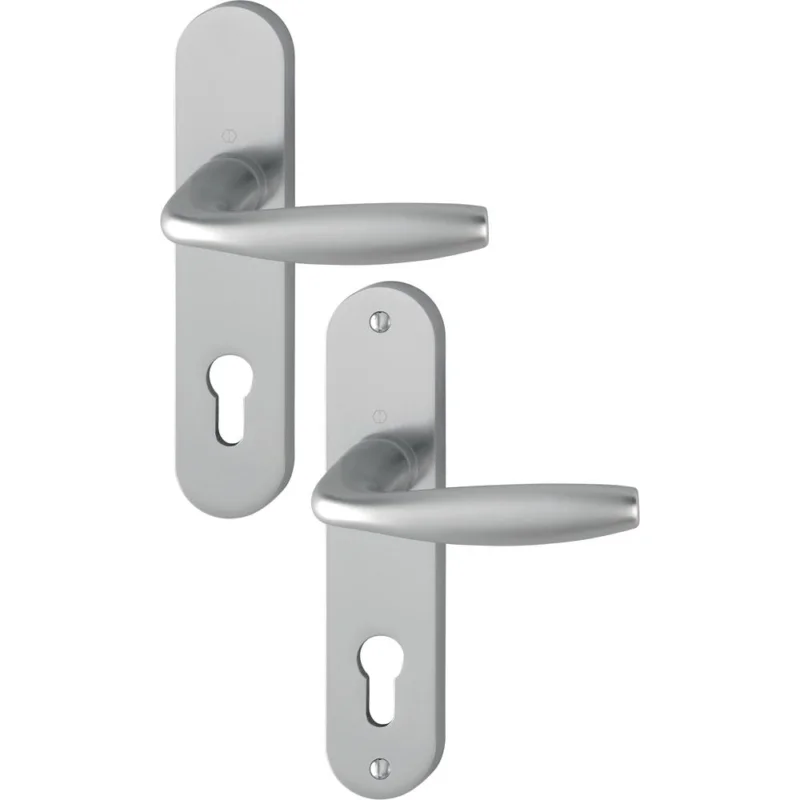 Poignée de porte NEW YORK 1810/318KN aspect inox clé IHOPPE Prix Choc