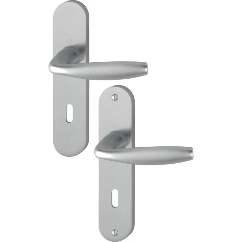 Jusqu'à Épuisement Des Stocks Poignée de porte NEW YORK 1810/318KN aspect inox clé LHOPPE