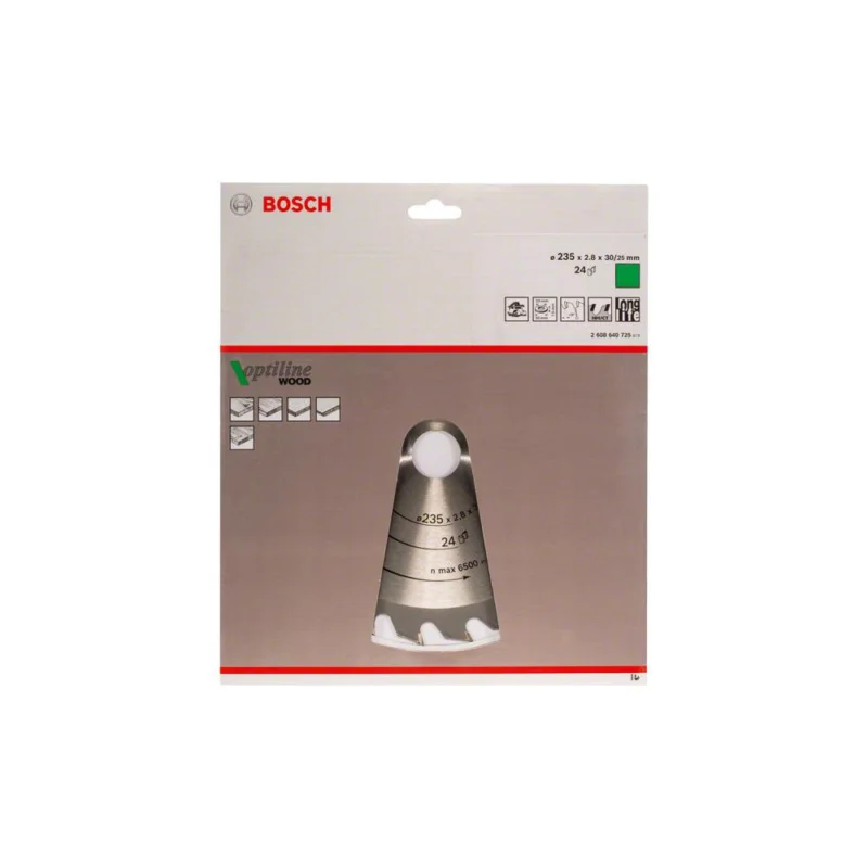 Offre Spéciale Lame de scie circulaire Ø235x30mm 24 dents OPTILINE WOODBOSCH