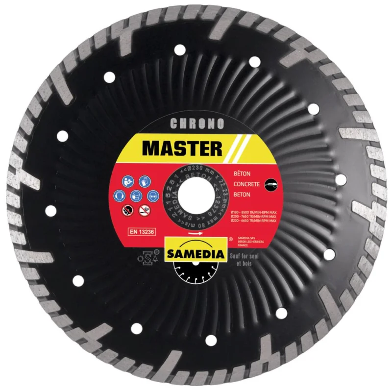 Disque diamant Ø230mm MASTER CHRONOSAMEDIA Petit Prix