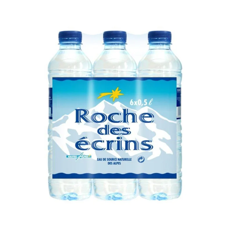 Bouteilles d‘eau ROCHE DES ECRINS 0,50L pack 6GIE ROXANE ST AMAND FAC Vente Directe