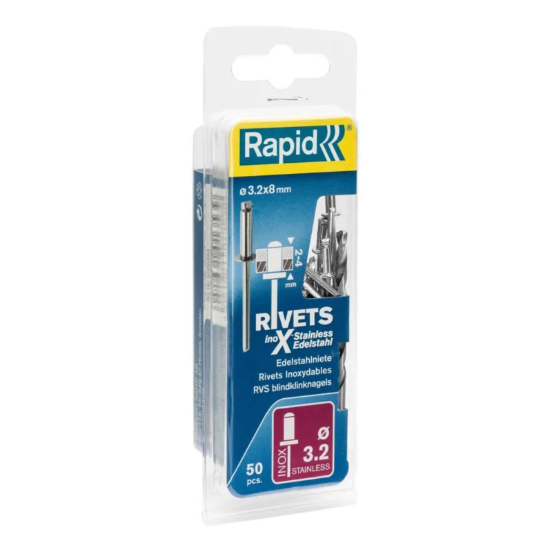 Rivets hautes performances alu Ø4x12mm + foret blister 50HILAIRE Certifié