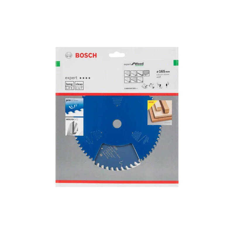 Lame de scie circulaire Ø165x20mm 48 dents EXPERT FOR WOODBOSCH Livraison Express