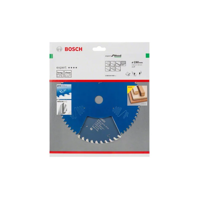 Lame de scie circulaire Ø190x30mm 48 dents EXPERT FOR WOODBOSCH Top Vente