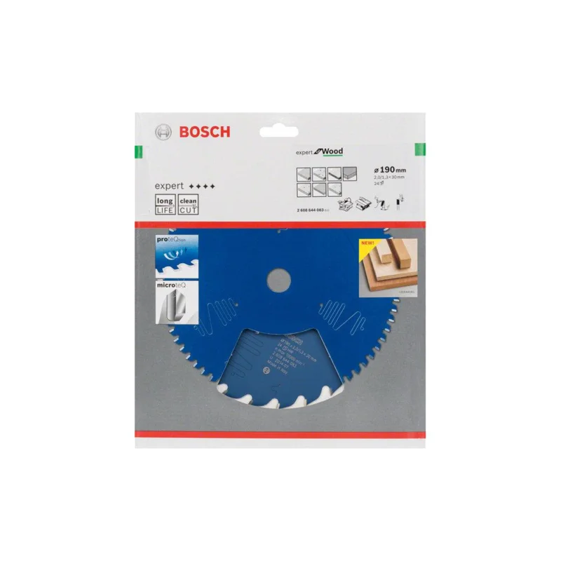 Lame de scie circulaire Ø190x30mm 24 dents EXPERT FOR WOODBOSCH Nouvelle Collection