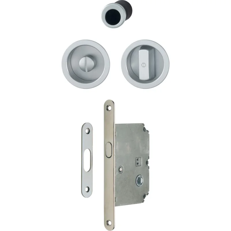 POIGNÉE 1/F94-1 pour porte coulissante alu chromé satiné condamnationHOPPE Commande En Gros