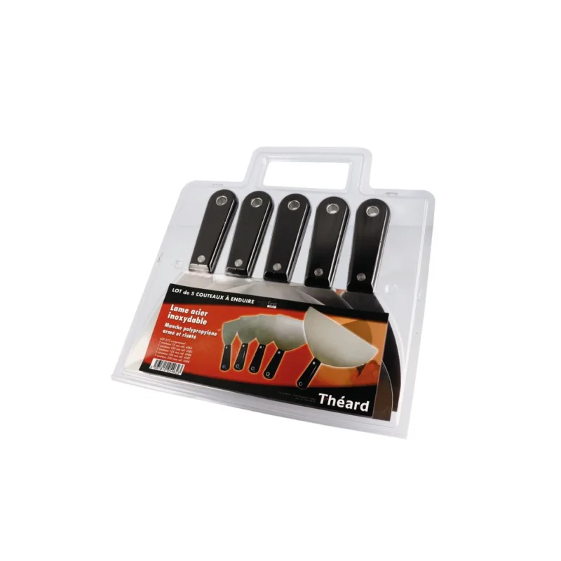 COUTEAUX A ENDUIRE CLASSIC ACIER MALLETTE DE5THEARD Top Vente
