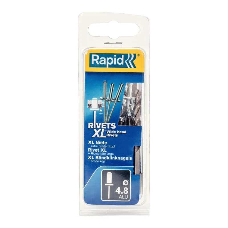 Achat Immédiat Rivets XL alu Ø4,8x20mm + foret blister 25HILAIRE