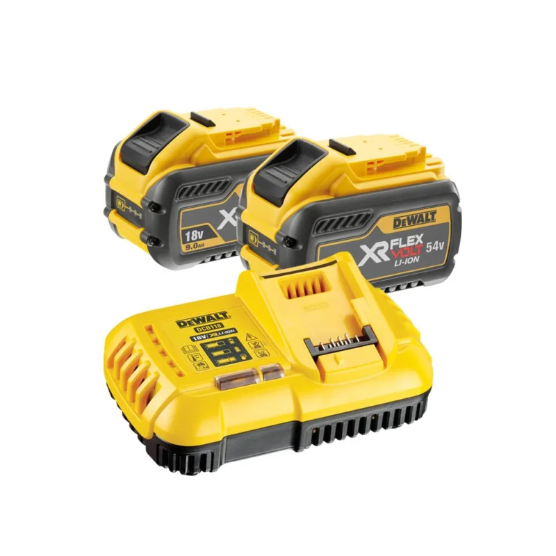 Batterie FLEXVOLT 18/54V 3/9Ah pack 2 + chargeur rapideHILAIRE Affaire À Saisir