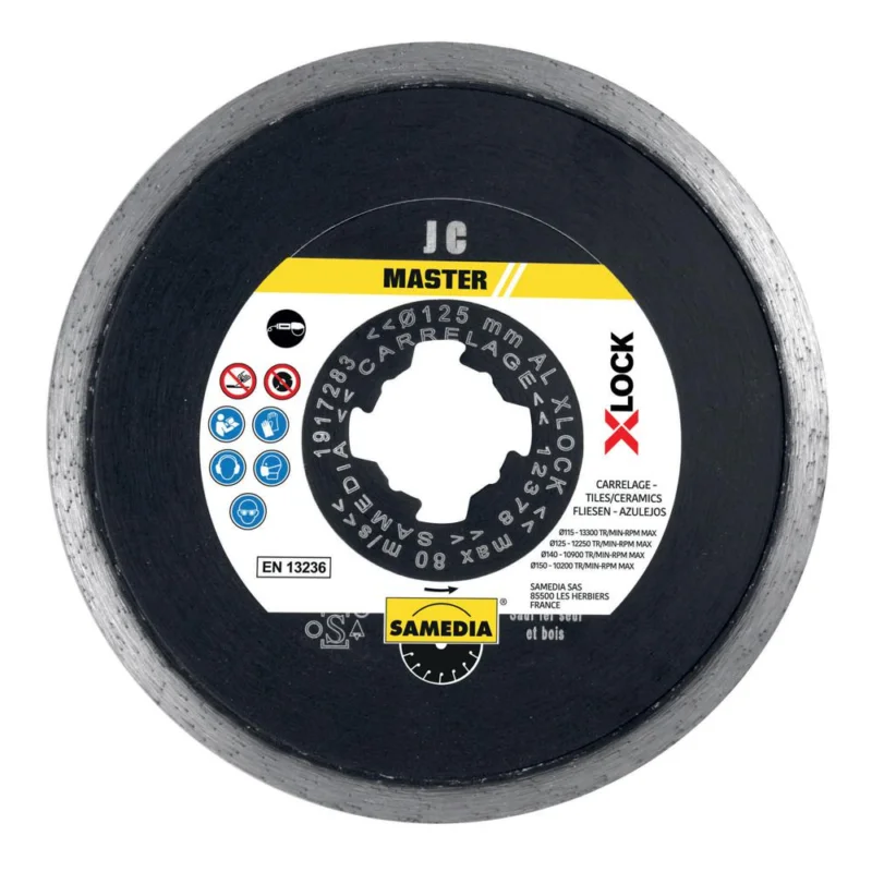 Prix Choc Disque diamant Ø125mm MASTER JC XLOCKSAMEDIA