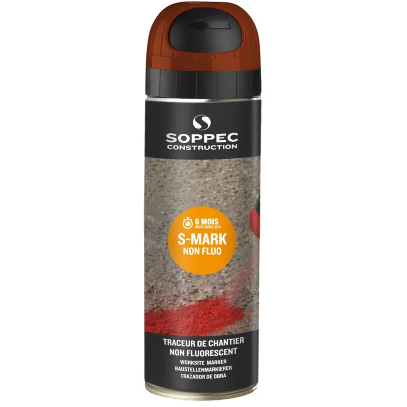 Traceur de chantier S-MARK 500ml marron fluoSOPPEC Meilleur Prix