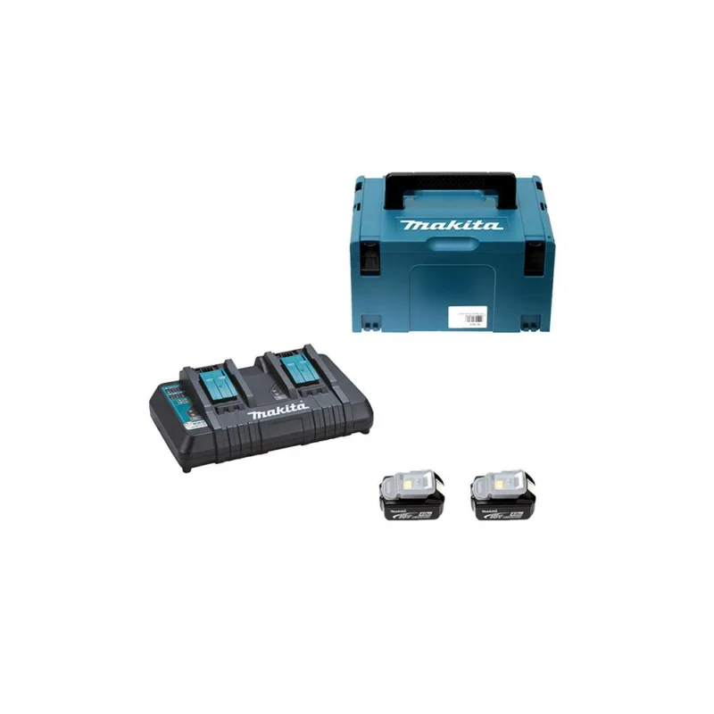Nouveauté Batteries + chargeur double coffret 18V 5Ah pack 2MAKITA