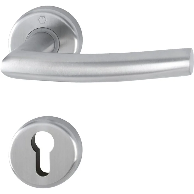 Soldes POIGNEE DE PORTE rosace ALTA F69 mat inox clé IHOPPE