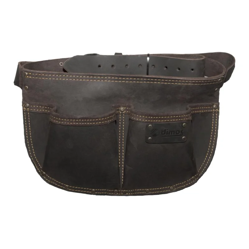 Poche à clous cuir 560g 1200mm 70mm avec ceinture 2 compartimentsDIMOS Populaire