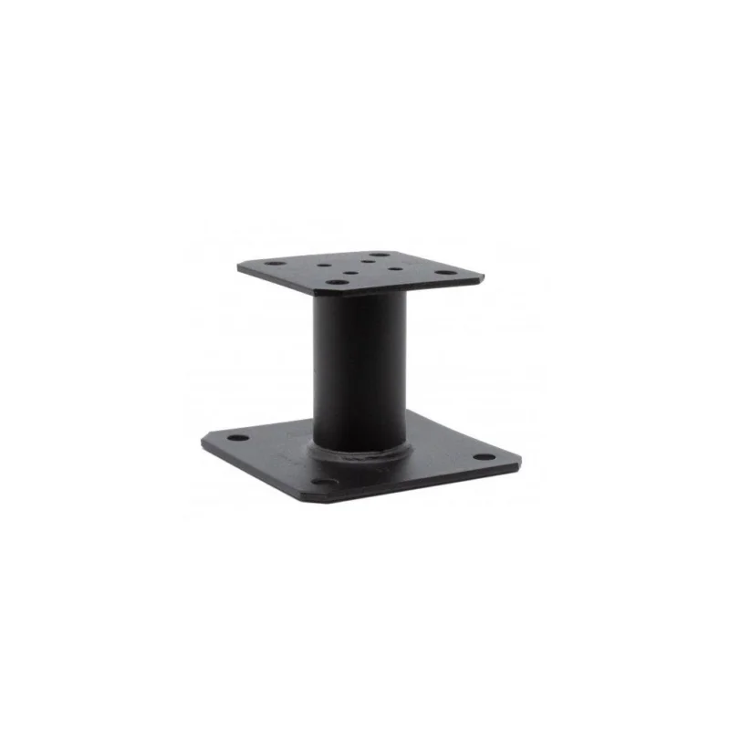 Meilleur Prix Pied de poteau carré fixe PPA100PB noir 130x100x100mm Ep.4mm pièceSIMPSON