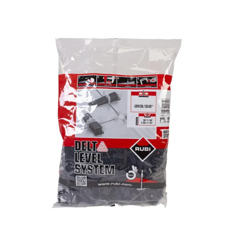 Vente Directe Bride pour carreaux de 3 à 12mm DELTA LEVEL SYSTEM Ep.2mm boite 400RUBI / GERMANS BOADA