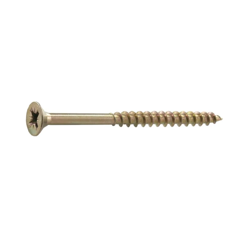 Vis agglo tête fraisée POZI acier bichromaté jaune Ø6x120mm vybac 4VYNEX Prix Promo