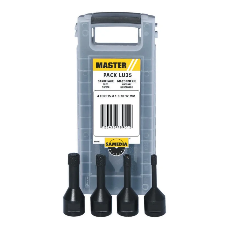 Foret carrelage Ø6 A 12mm M14 pack 4SAMEDIA Commander Maintenant