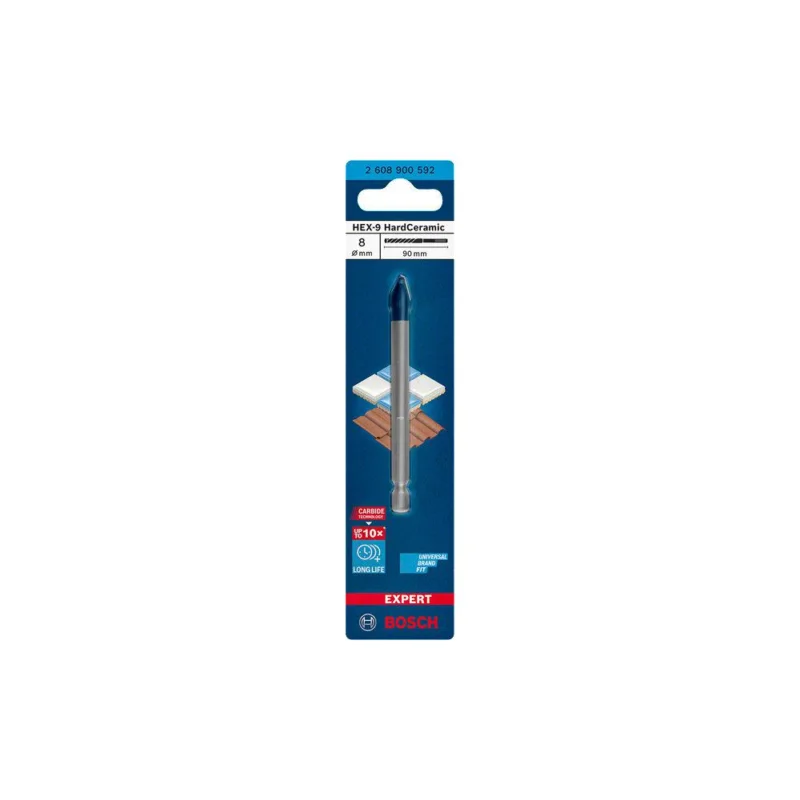 Foret carrelage EXPERT HEX-9 HARD CERAMIC Ø8x90mmBOSCH Remise
