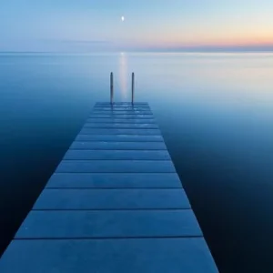 Wooden Jetty in Sunset on Oland Prix Promo