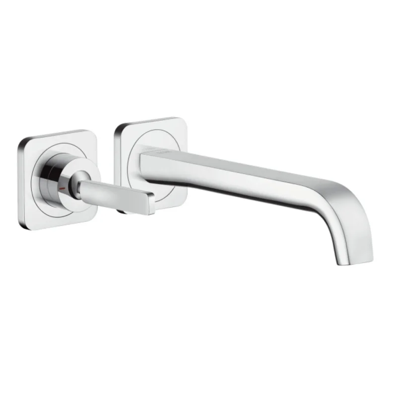 Mitigeur lavabo encastré 220mm avec rosaces, bonde à écoulement libre (36106000) Satisfait Ou Remboursé