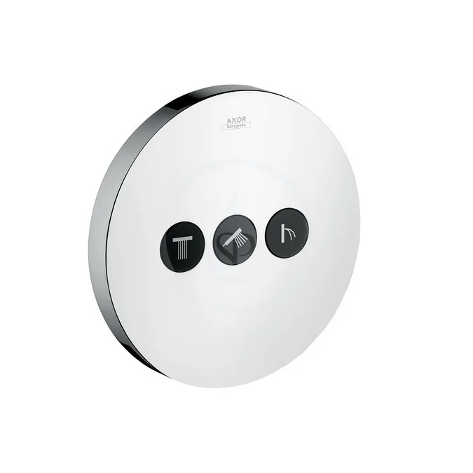 Usine Directe Set de finition ShowerSelect rond pour robinet d‘arrêt 3 sorties (36727000)