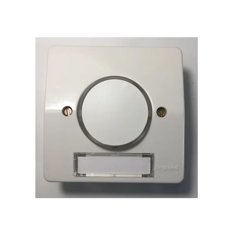 Legrand 080511 - Poussoir Lumineux porte-étiquette (livré sans lampe) - blanc Solde