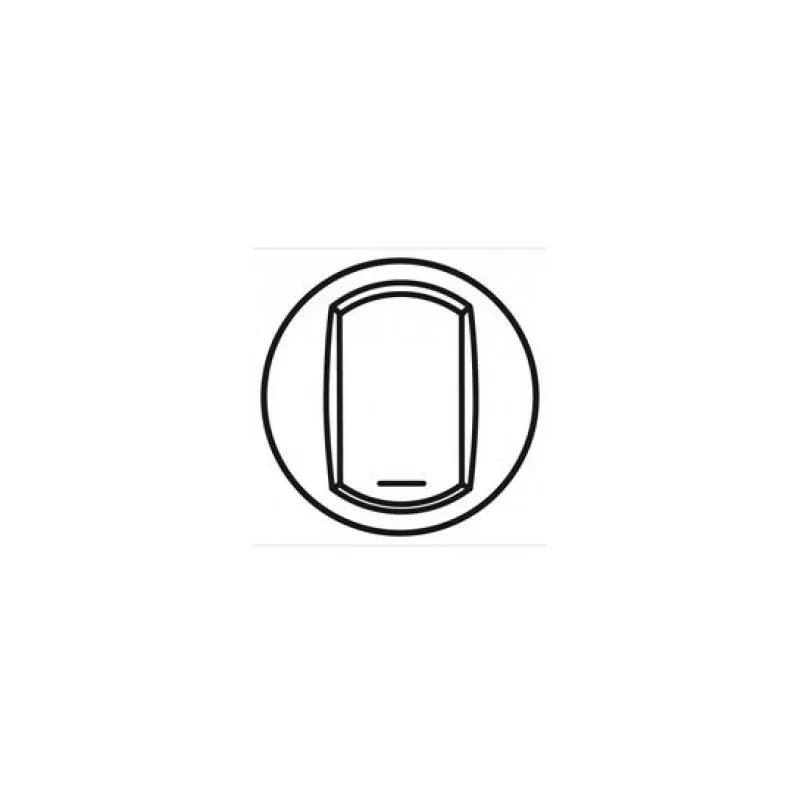 Acheter Direct Legrand 068014 - Enjoliveur Blanc - Va-et-vient / Poussoir avec porte étiquette - Céliane