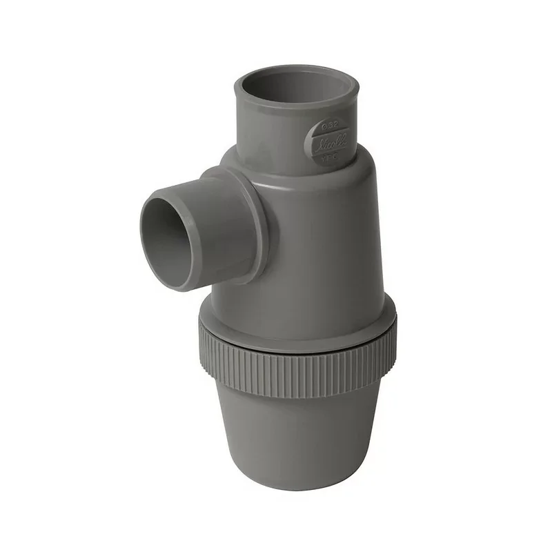 Nicoll YFC - Siphon de lavabo à coller - Entrée Verticale Ø32mm - PVCC GRIS Prix Choc