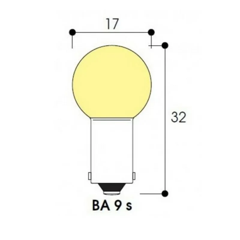 Abi ac3071xe - lampe miniature ba9s sphérique 17 x 32 - 3.6v 3.6w 1A - xenon Meilleur Choix