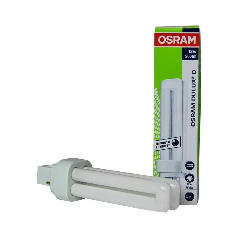 Certifié Osram 010625 Ampoule G24d-1 Dulux D 13W 840 900lm 2-Pins Blanc Froid