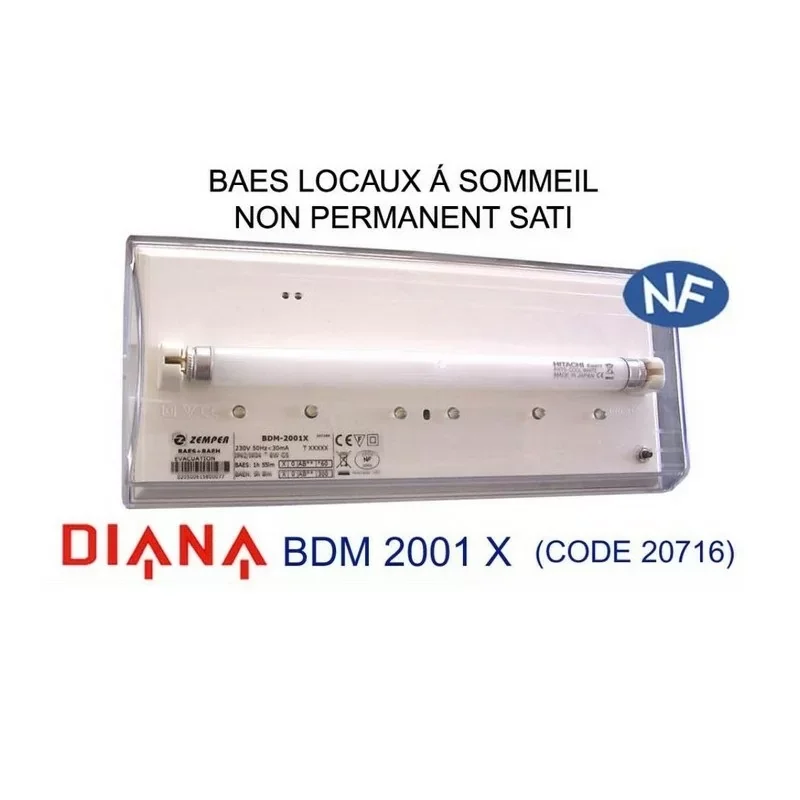 Zemper BDM-2001X - BAES Locaux à sommeil non permanent SATI Certifié