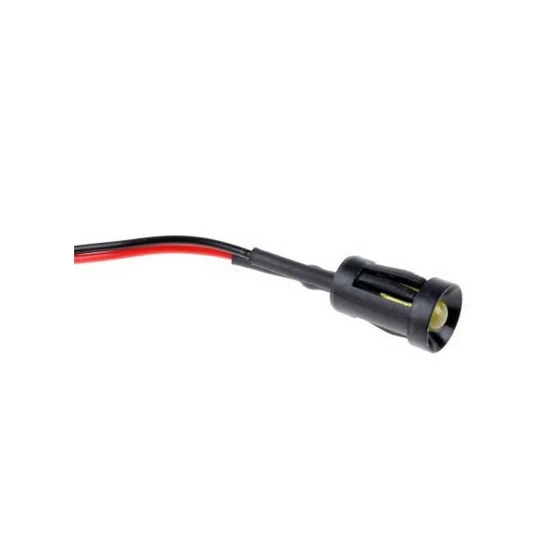 204-114 Ampoule de signalisation LED JAUNE 24 VDC - 60000h - longueur câble 500mm Must-Have