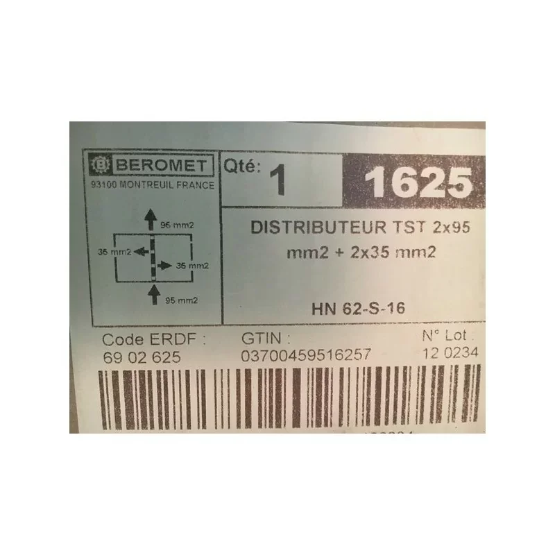 Offre Spéciale Beromet 1625 - Distributeur TST 2x95mm≤ + 2x35mm≤