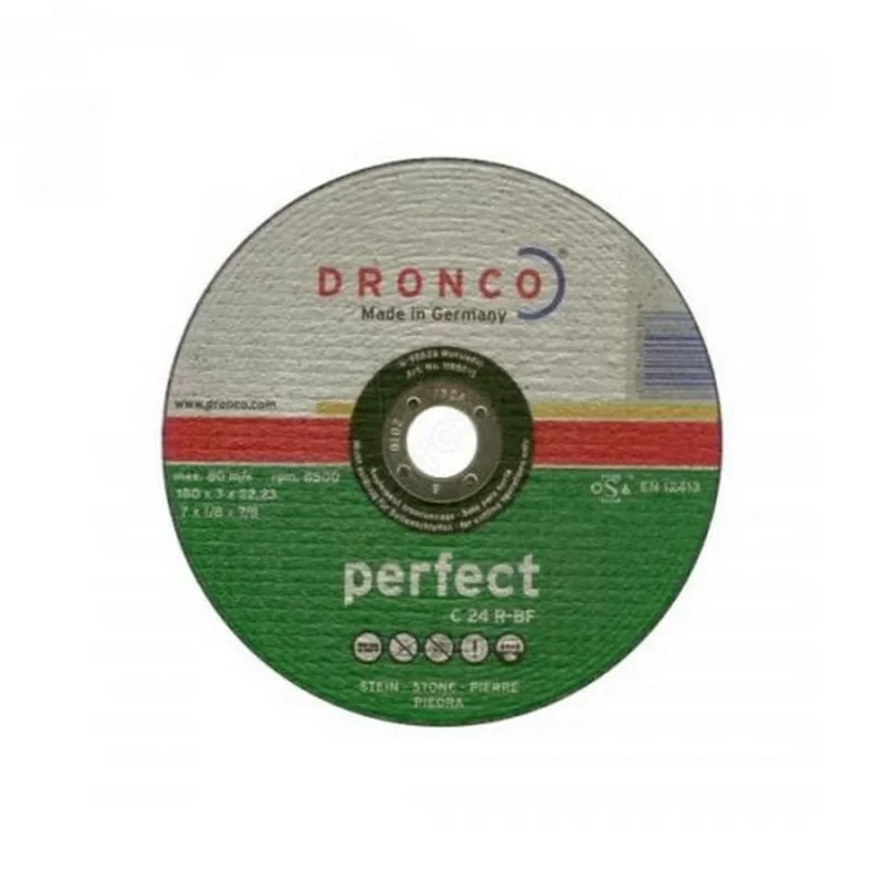 Dronco - C 24 R-BF Perfect - 115 x 3.0 x 22.2mm Stone / Pierre Grinding Disc Réduction