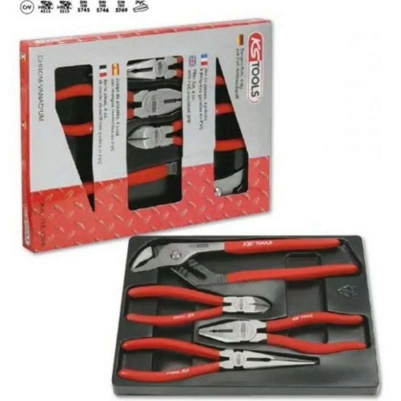 Nouvel Arrivage Ks Tools 115.1304 - Jeu de 4 pinces