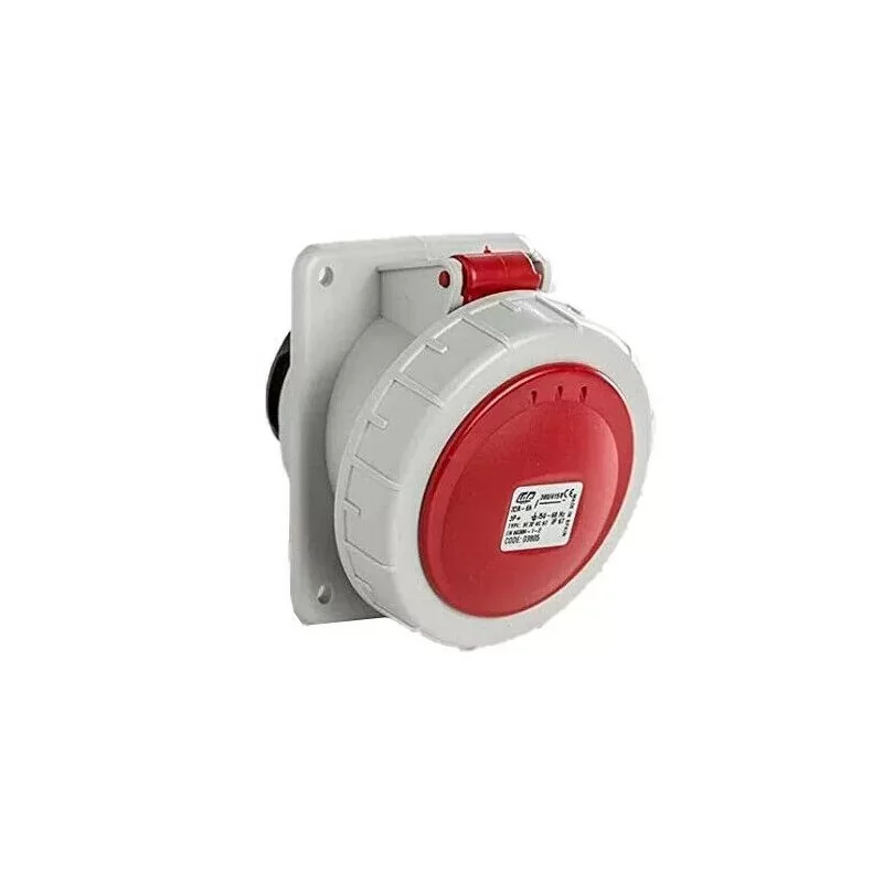 Pas Cher Ide 03805 Fiche et prise basse tension 4P 380V 32A 6h IP67