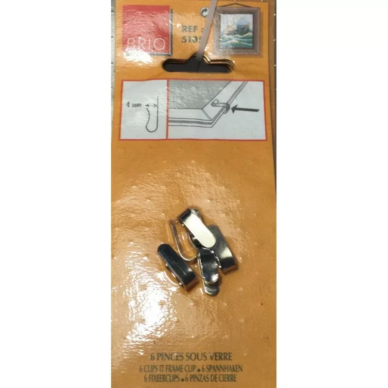 Commander Maintenant Brio 5105 - 6 X Pinces sous verre 4 mm