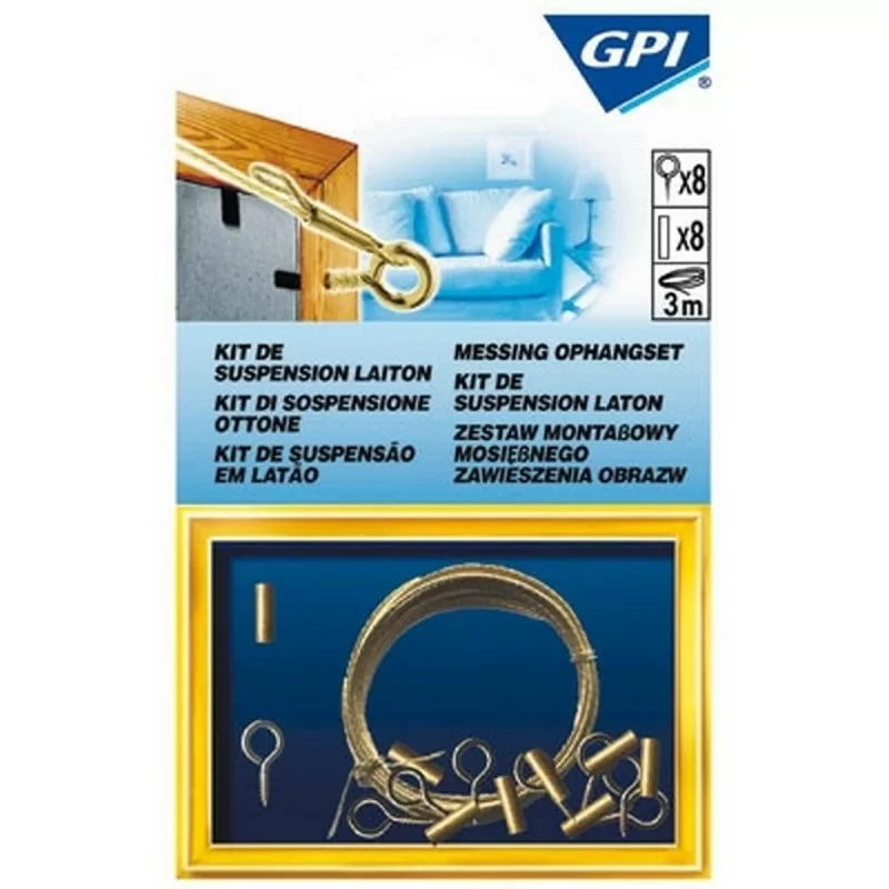 Livraison Express Gpi 0589.060.00 Kit de suspension laiton - tableau lourd