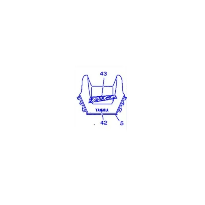 Populaire Yamaha 5AN-28315-00 Emblème - TDR 125 98