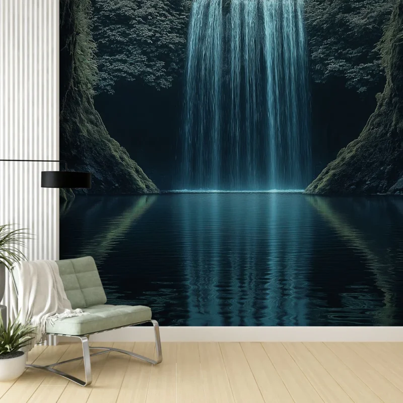Jusqu'à Épuisement Des Stocks Papier peint cascade Cascade spectaculaire dans un cadre naturel apaisant