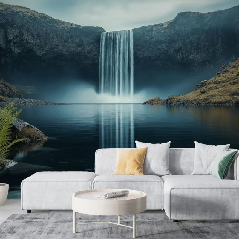 Papier peint cascade Cascades majestueuses et paysages sereins Usine Directe