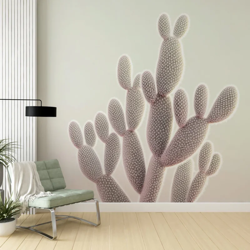 Papier peint cactus Design moderne et pastel Vente Flash