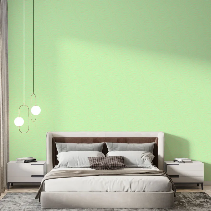 Meilleur Choix Papier peint ondulé Vert pastel