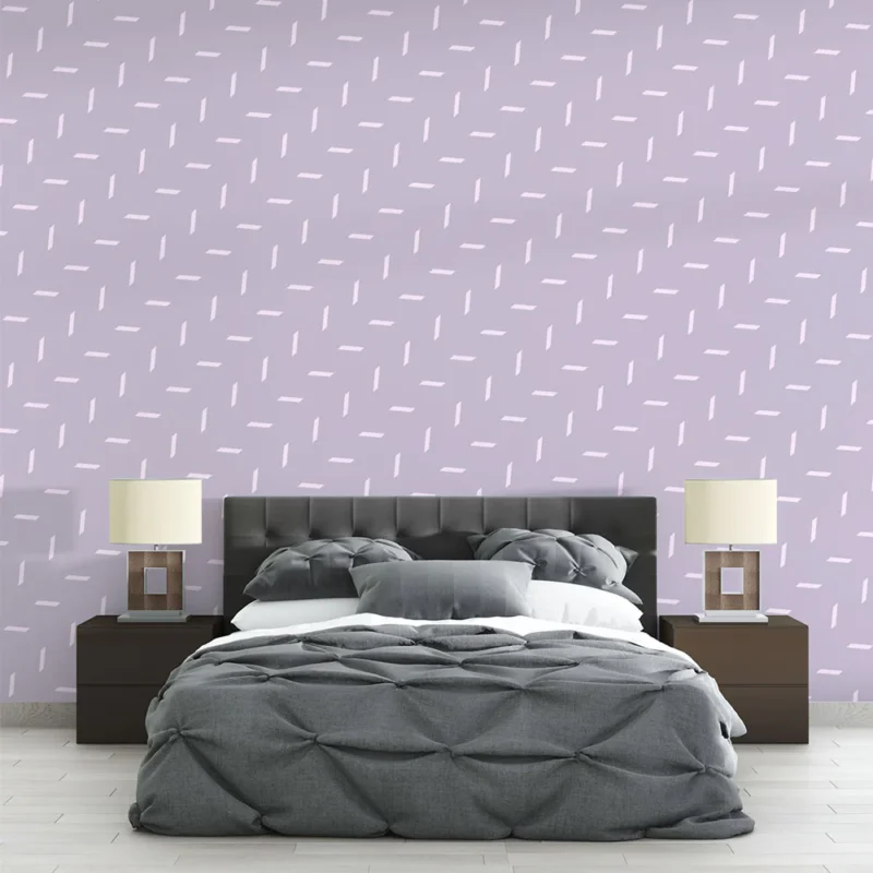 Papier peint motifs géométriques Lilas moderne Remise
